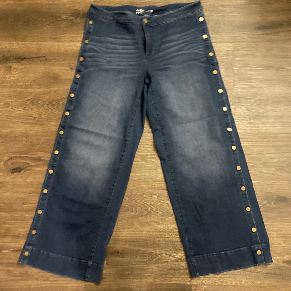 Soho Dark Denim Wide Leg Pants